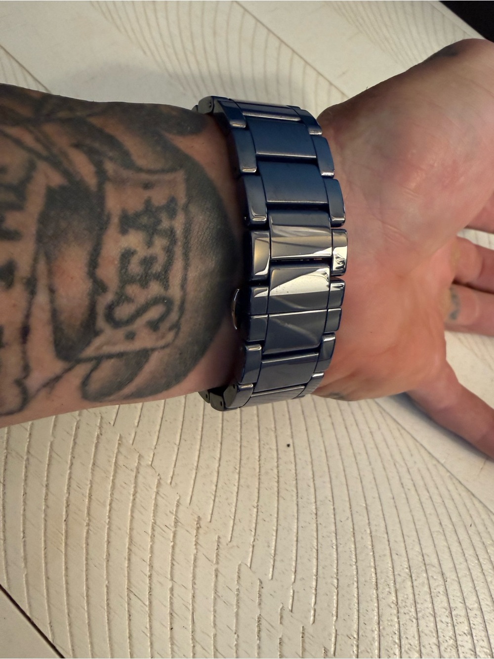 MVMT Men's Blue Ceramic Chronograph Watch with Silver Accents - Picture 4 of 7